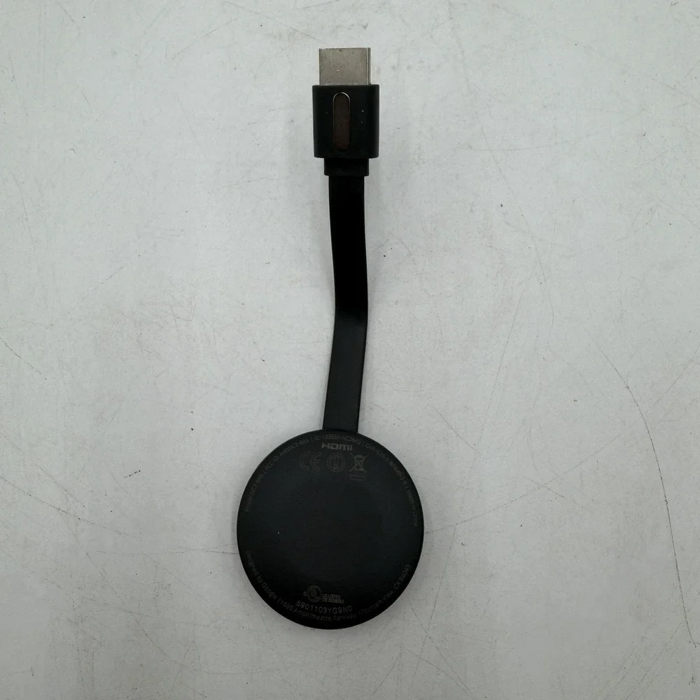 Google Chromecast Model NC2-6A5 HDMI Black 2nd Device Only